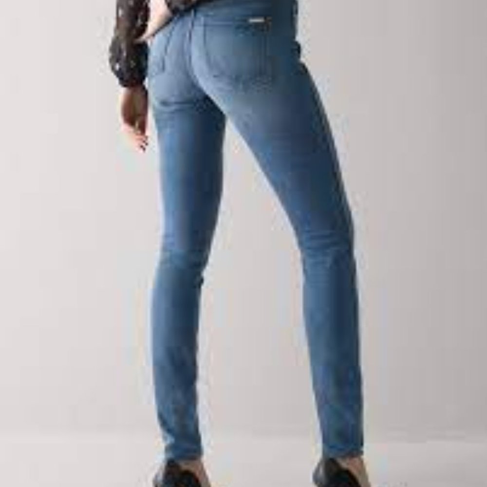 White House Black Market Petite High-Rise Cashmere Denim Skinny Jeans - Picture 2 of 11